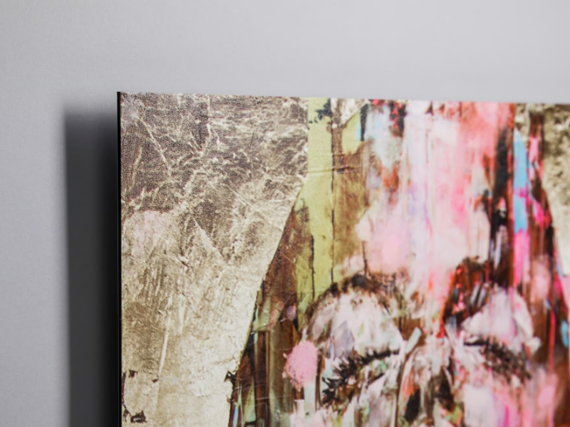 ALUMINIUM WITH MATERIAL COATING - Aluminium decorative panel with material coating by MOMENTI