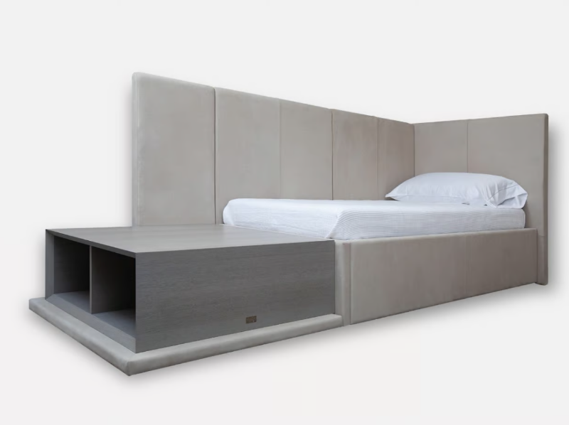ARRAZO - Full size nabuk bed by MORADA