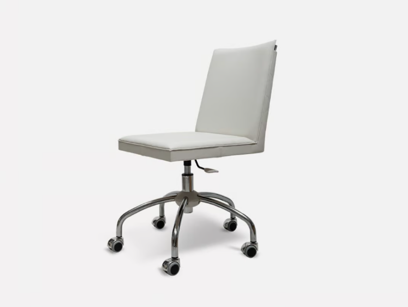 CUBÉ - Swivel leather chair with 5-spoke base by MORADA