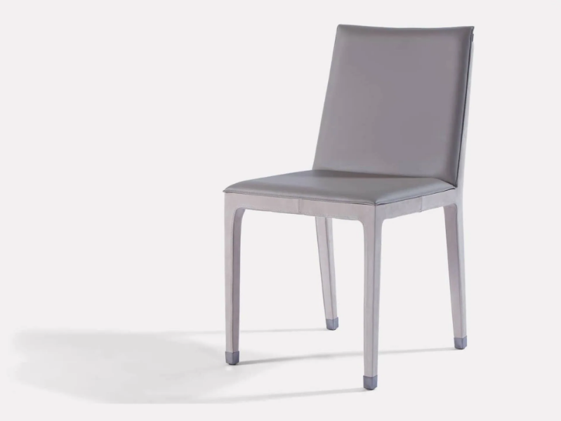 CUBÉ - Upholstered leather chair by MORADA