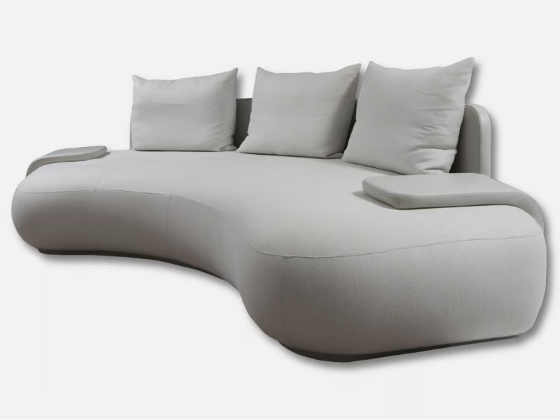 SILHOUETTE - Curved fabric sofa by MORADA