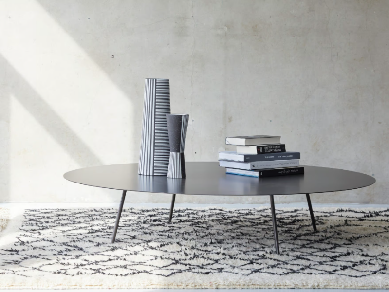 DRIP - Round steel coffee table by MORE