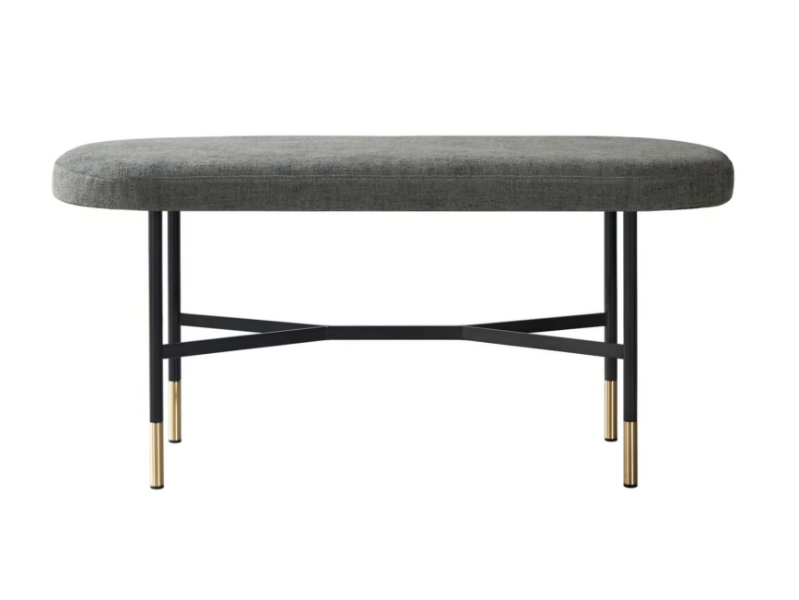 HARRI - Upholstered fabric bench by MORE