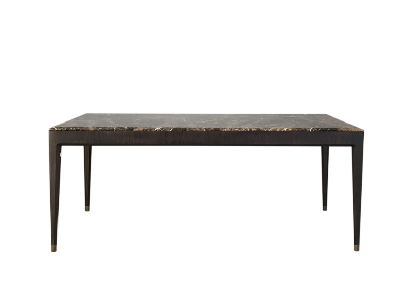 ITALO - Rectangular ash and marble table by Morelato