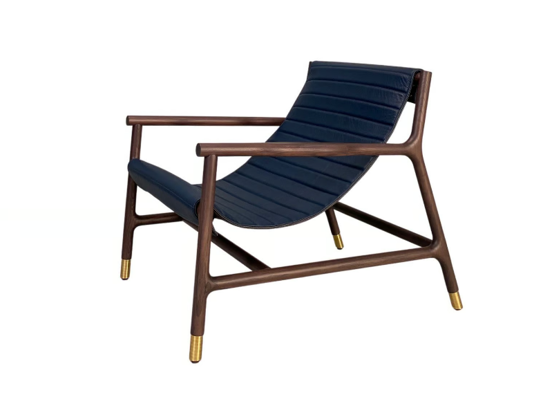 JOYCE - Upholstered leather armchair with armrests by Morelato