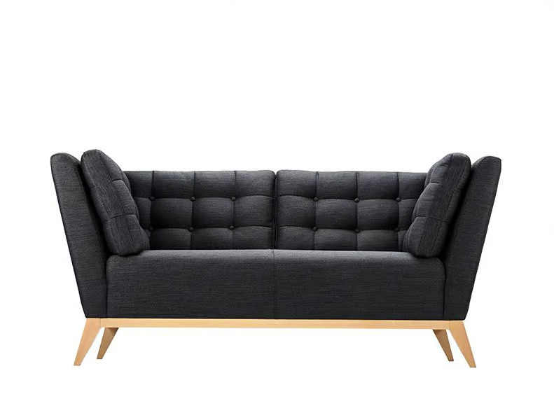 HAMPTON - 2 seater tufted fabric sofa by Morgan