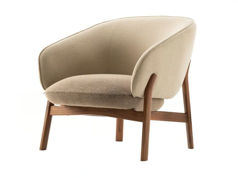 LUGANO - Armchair with armrests by Morgan