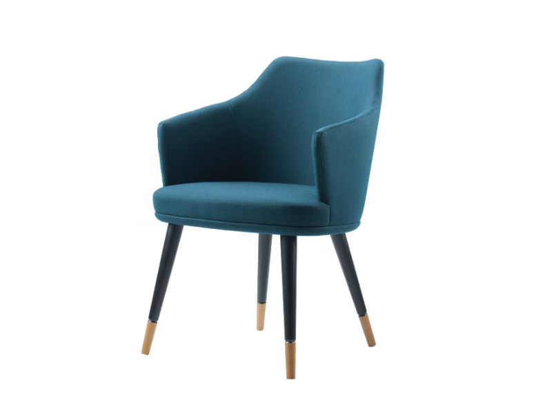 PORTO - Fabric chair with armrests by Morgan