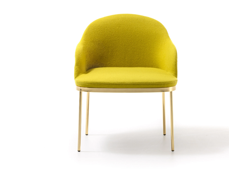 PRECIOUS - Upholstered easy chair with armrests by Moroso