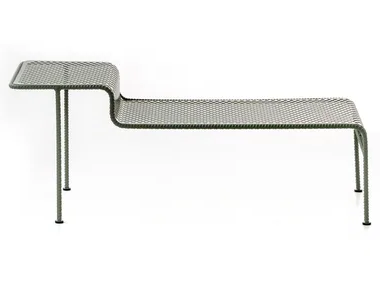 WORK IS OVER - Rectangular steel coffee table by Moroso