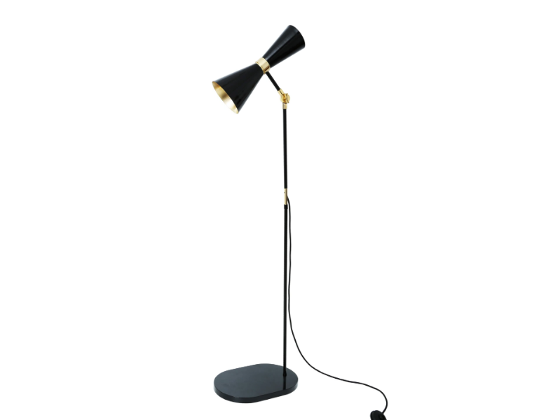CAIRO - Handmade adjustable brass floor lamp by mullan lighting