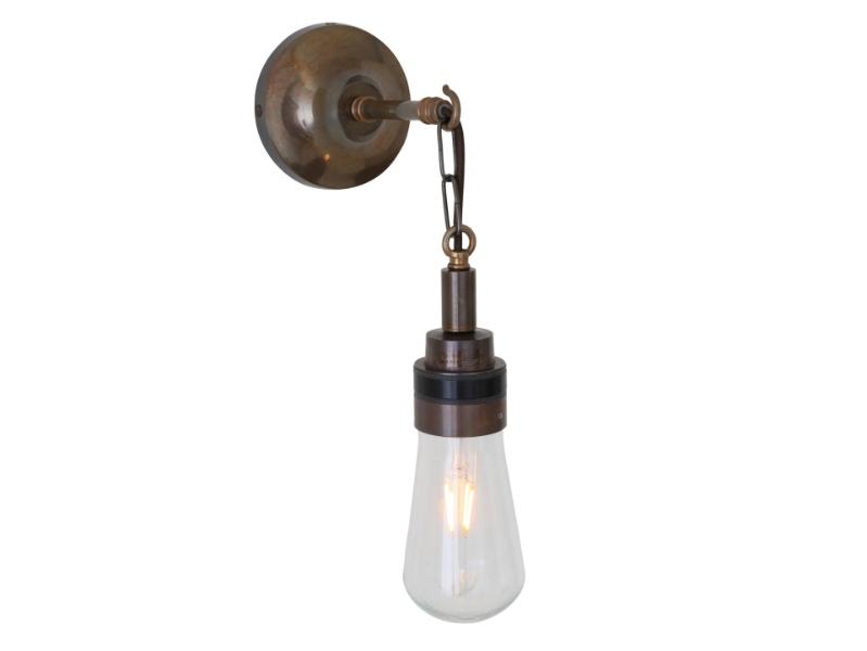MELTEM - LED brass wall light for bathroom by mullan lighting