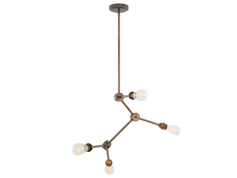 TORONTO - Brass ceiling lamp by mullan lighting