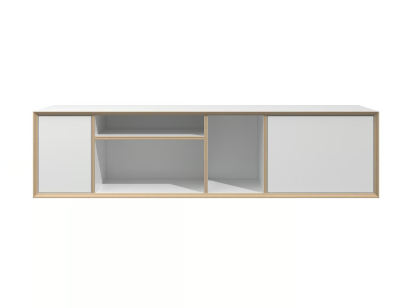 VERTIKO WIDE - Horizontal multi-layer wood wall cabinet by Müller Small Living