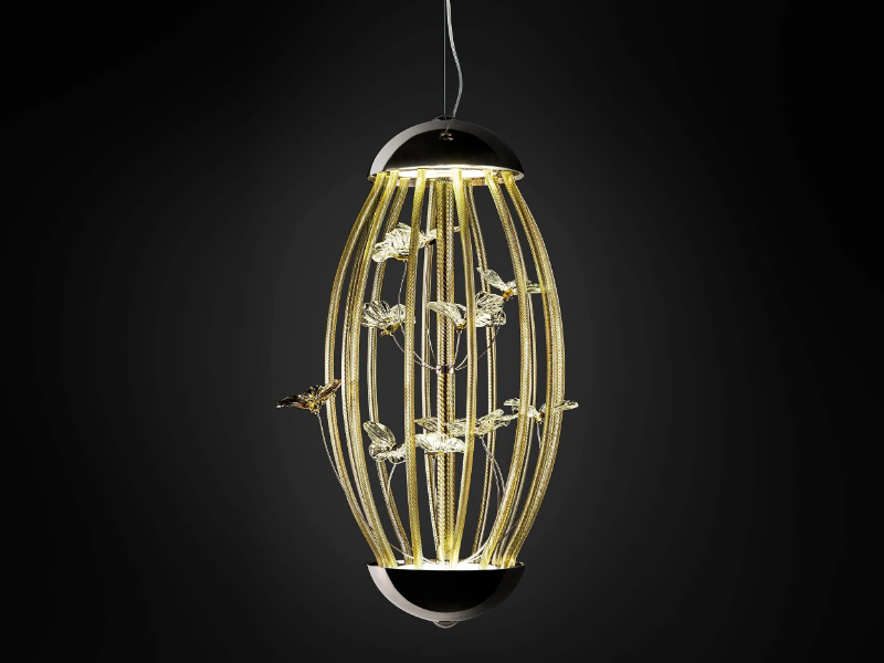 CAGE - LED glass pendant lamp by MULTIFORME