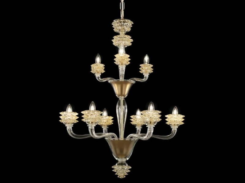 DIAMANTE - Handmade venetian crystal chandelier by MULTIFORME