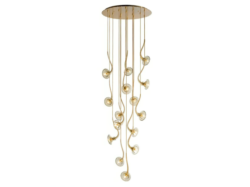 IKEBANA 15 - Blown glass pendant lamp by MULTIFORME