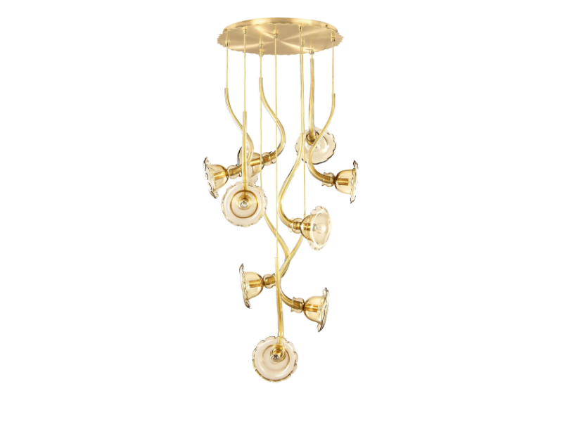 IKEBANA 9 - Blown glass pendant lamp by MULTIFORME