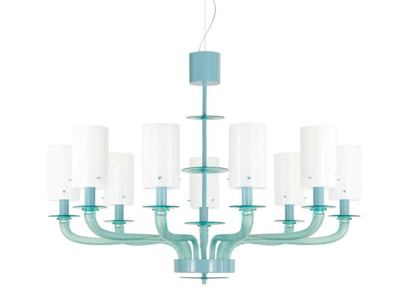TRIBECA - Murano glass chandelier by MULTIFORME