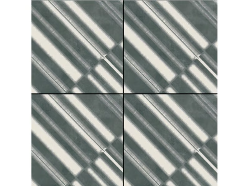 AZULEJ NERO DIAGONAL - Glazed porcelain stoneware wall/floor tiles by Mutina