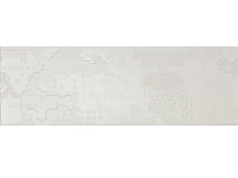 BAS-RELIEF PATCHWORK BIANCO - Indoor porcelain stoneware wall/floor tiles by Mutina