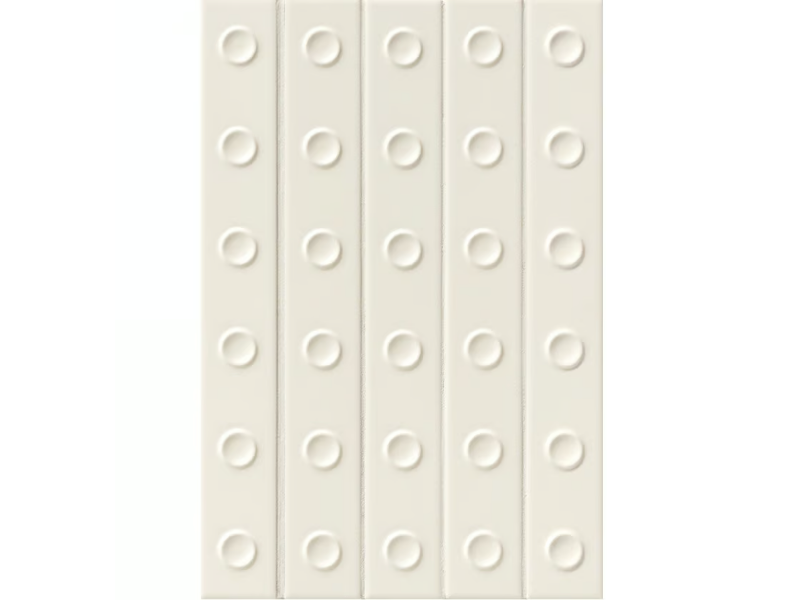 PUNTO MATT DOWN WHITE - Glazed porcelain stoneware 3D Wall Cladding by Mutina