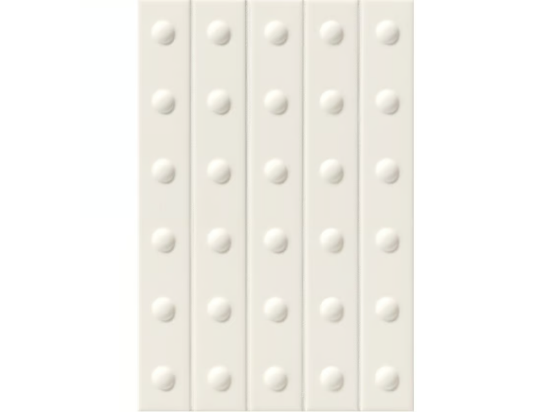 PUNTO MATT UP WHITE - Glazed porcelain stoneware 3D Wall Cladding by Mutina