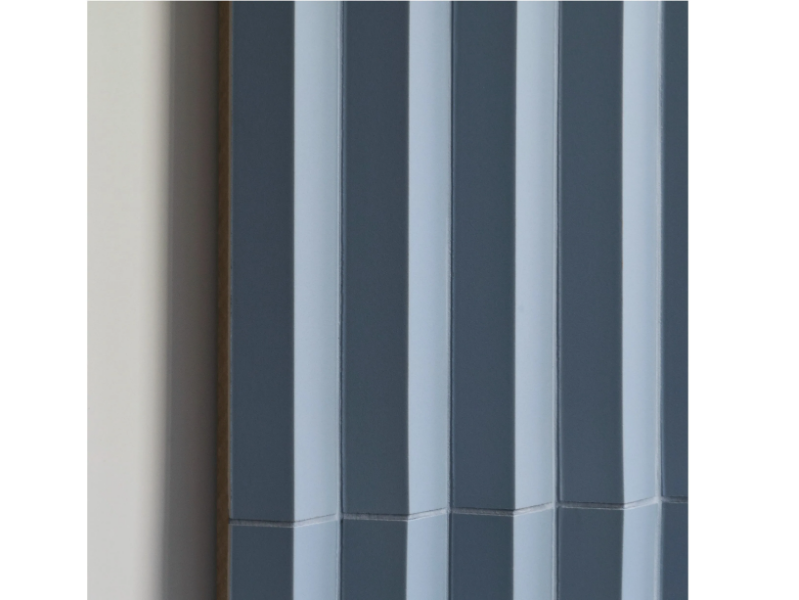 ROMBINI TRIANGLE BLU - Porcelain stoneware 3D Wall Cladding by Mutina