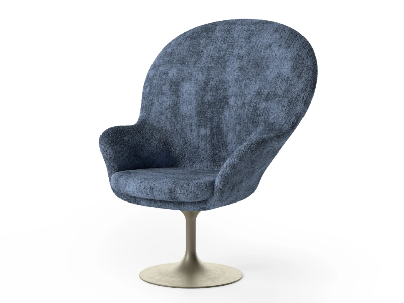 ADORE - Swivel fabric easy chair by Natuzzi Italia