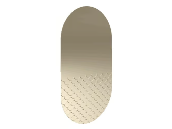 MERMAID - Contemporary style wall-mounted oval mirror by Natuzzi Italia