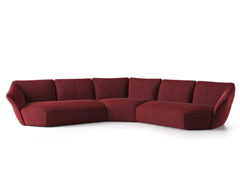 TIMELESS - Corner modular fabric sofa by Natuzzi Italia