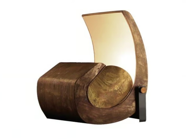 ESCARGOT - Brass floor lamp by Nemo