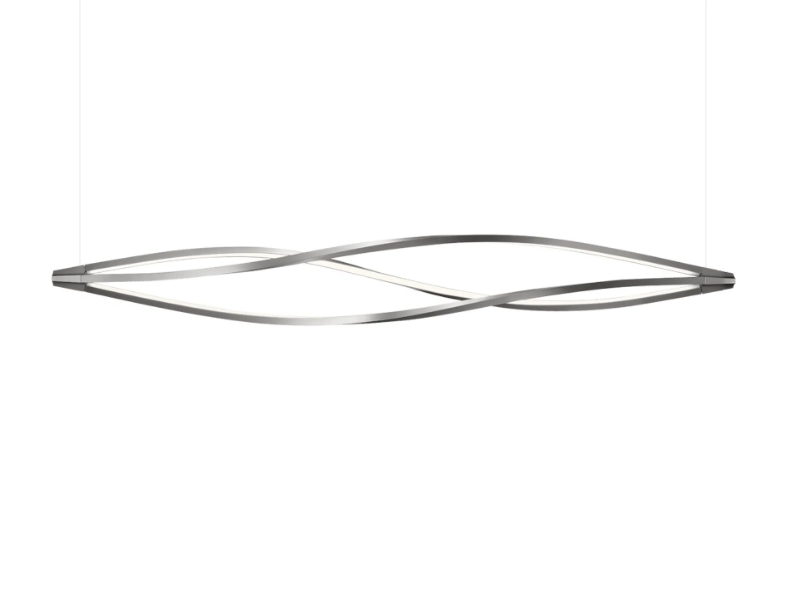 IN THE WIND HORIZONTAL - LED extruded aluminium pendant lamp by Nemo