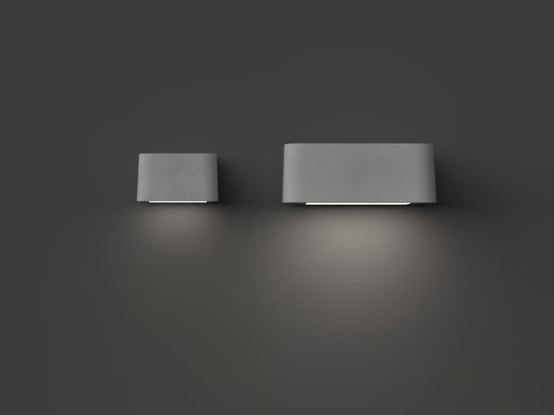 BRENTA - LED cement Outdoor wall Lamp by Neri