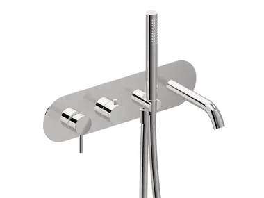 BLINK 70871E - Wall-mounted bathtub set with hand shower and diverter by Newform