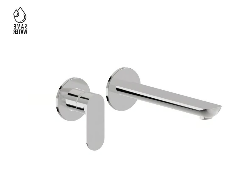 EXTRO - Wall-mounted single handle washbasin mixer without waste by Newform