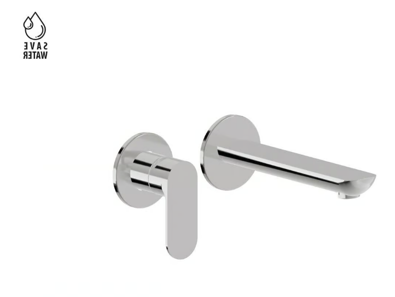 EXTRO - Wall-mounted single handle washbasin mixer without waste by Newform