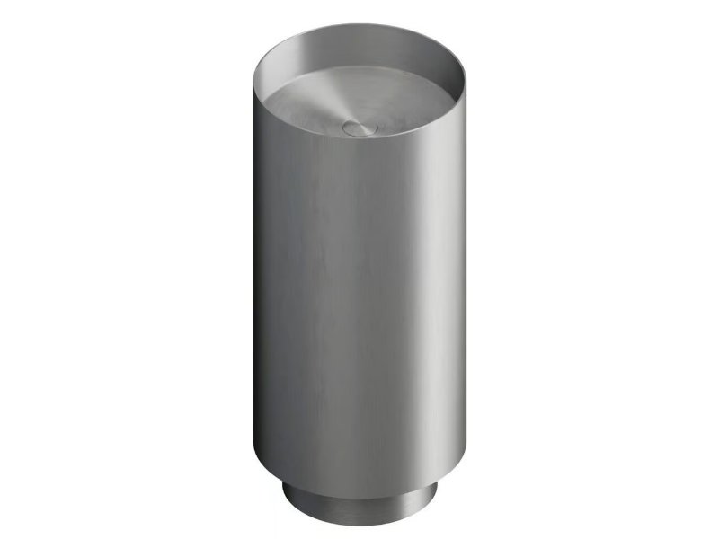 SOLO STEEL 72302X - Freestanding round stainless steel washbasin by Newform