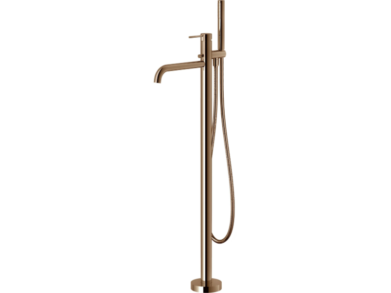 VELIS - Floor standing single handle bathtub mixer with hand shower by Nobili