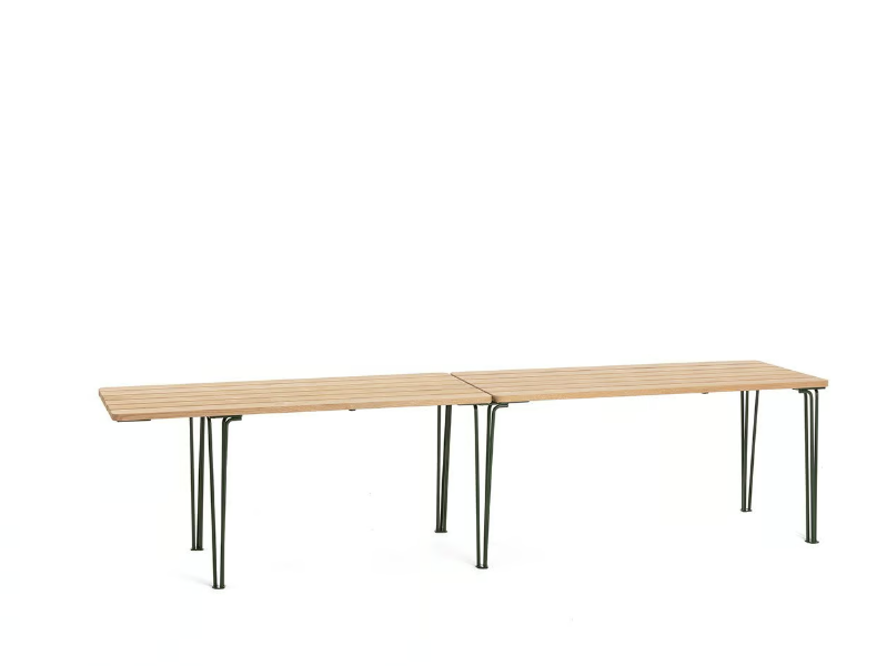 GARD - Steel and wood garden bench by Nola Industrier