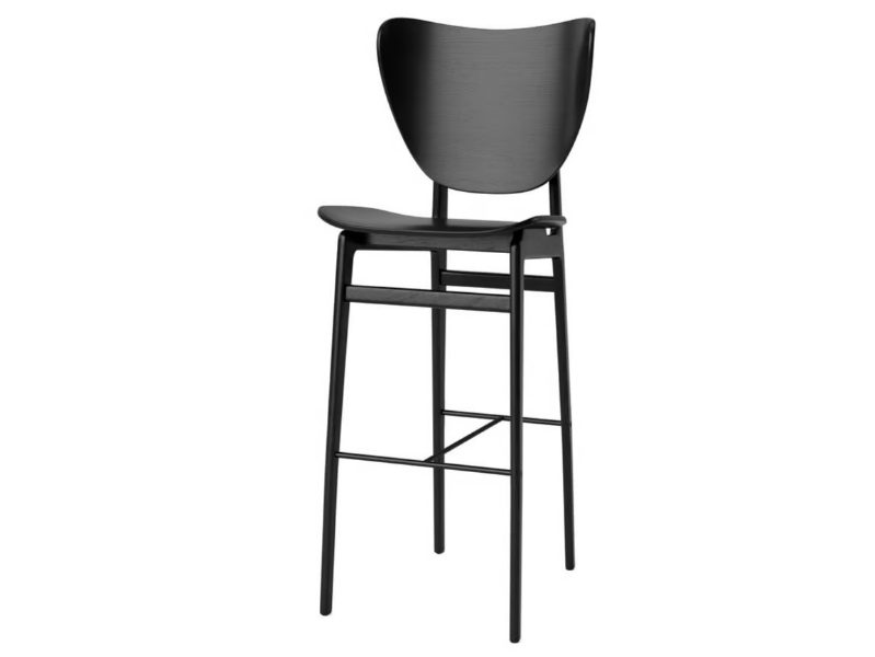 ELEPHANT BAR - High oak stool with footrest by NORR11