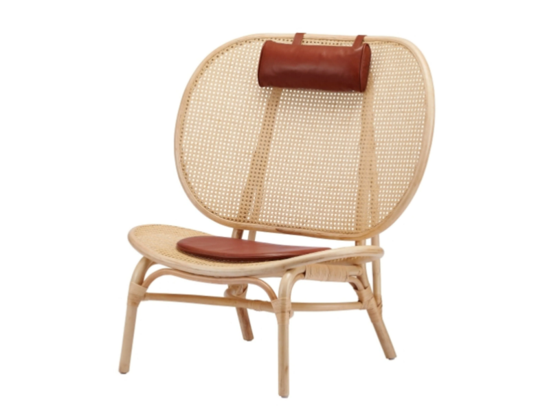 NOMAD - Bamboo armchair with headrest by NORR11