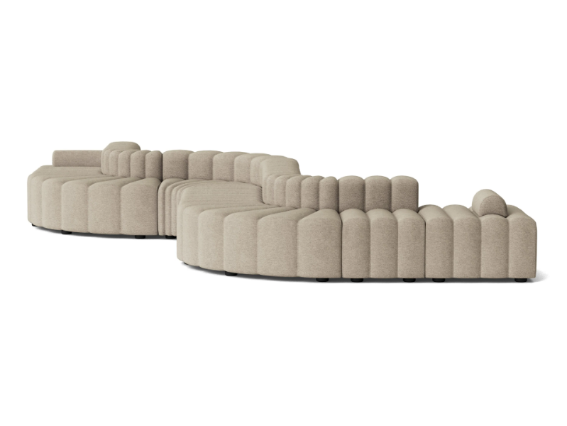 STUDIO 8 - Modular curved fabric sofa by NORR11