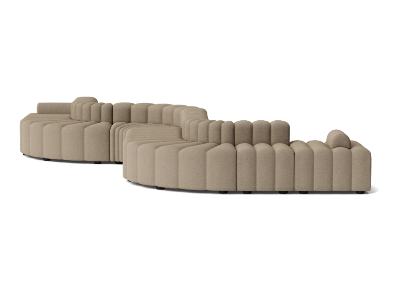 STUDIO OUTDOOR 8 - Curved modular Sunbrella® garden sofa by NORR11