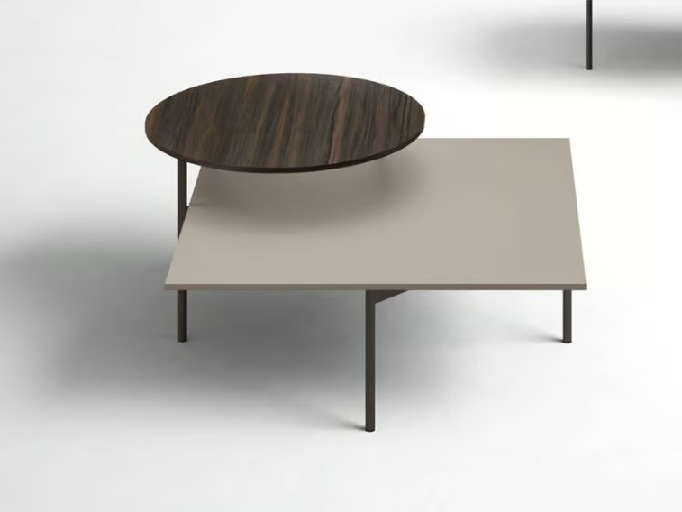 KIN - Square low coffee table for living room by Novamobili