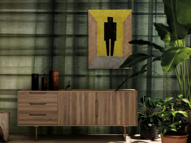 CANVAS / INCROCI - Vinyl or fyber glass wallpaper by N.O.W. Edizioni