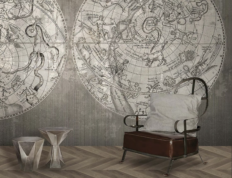 CELESTIAL VIEW - Washable glass-fibre or vinyl wallpaper by N.O.W. Edizioni