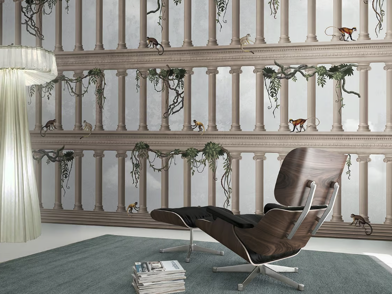 CONCRETE JOURNEY INTO THE PAST - Vinyl or fyber glass wallpaper by N.O.W. Edizioni