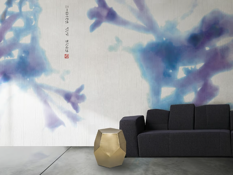 LILA - Vinyl or fyber glass wallpaper by N.O.W. Edizioni