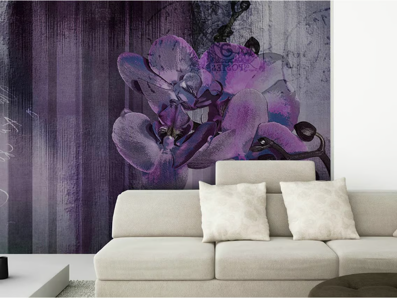 ORCHID WALLPAINT - Vinyl or fyber glass wallpaper by N.O.W. Edizioni